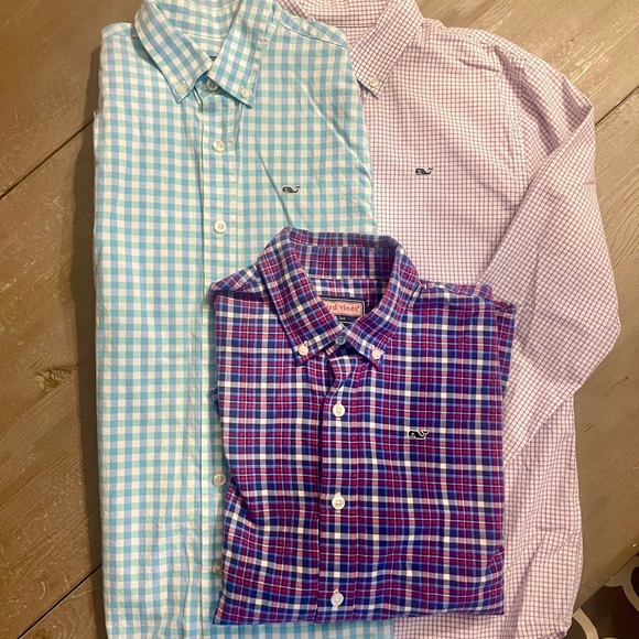 Vineyard Vines Other - Vineyard Vines kids Checkered Shirt - Blue, Purple, Pink